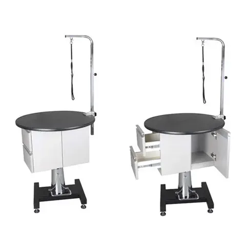 Bàn cắt tỉa lông chó TOEX GROOMING FT-805C tròn nâng thủy lực