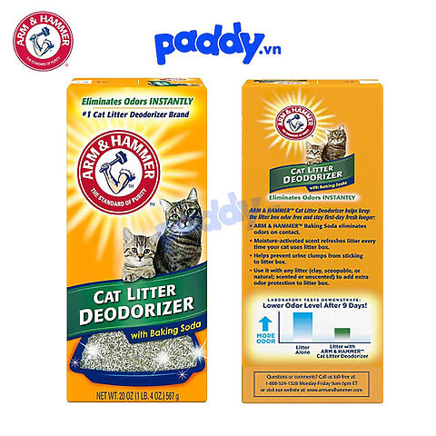 Bột khử mùi khai nước tiểu mèo chuyên dụng Arm &amp; Hammer
