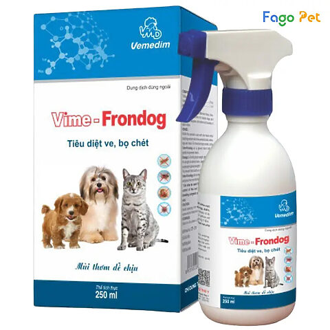 Chai xịt ve chó Vime Frondog