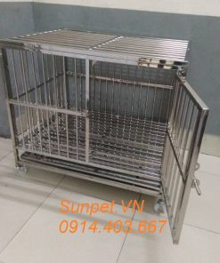 Chuồng chó inox T10 chắc chắn và bền đẹp