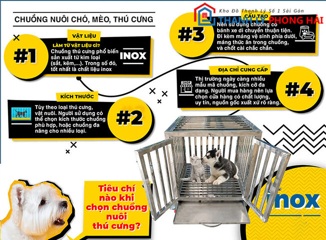chuong-cho-meo-thanh-ly-2 Chuồng inox thanh lý: Sự lựa chọn thông minh cho pet cưng