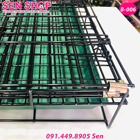 Chuồng chó sơn tĩnh điện kèm cửa phụ