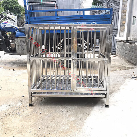 chuong-inox-1 Thanh lý chuồng chó inox cũ, bền đẹp, giá rẻ tại TP.HCM