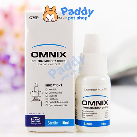 Dung dịch Alkin Omnix đặc trị các vấn đề về mắt cho chó như viêm kết mạc