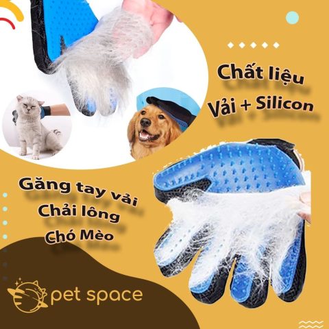 Găng tay chải lông chó: Bí quyết giữ bộ lông mượt mà, khỏe mạnh