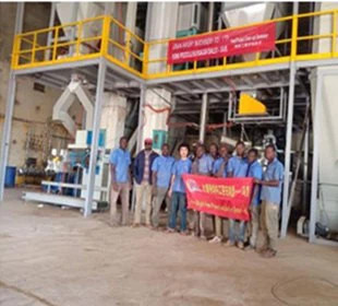 Hệ thống máy làm thức ăn cho cá công suất 3000-3500kg/giờ tại Châu Phi