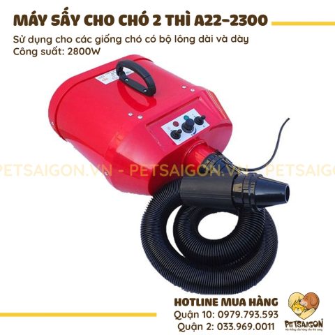 Máy Sấy Lông Chó 2800W: Sức Mạnh và Hiệu Quả Vượt Trội