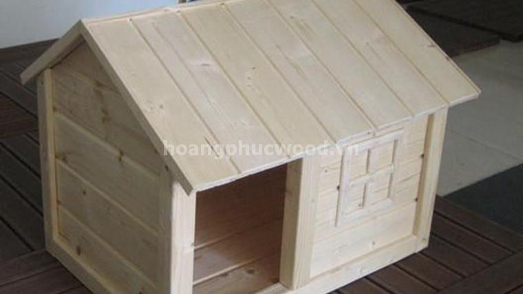 Chuồng Chó Bằng Gỗ: Hướng Dẫn Chi Tiết Từ A Đến Z Cho Mọi Chủ Nuôi Mẫu chuồng chó bằng gỗ thông với cửa mặt ngang