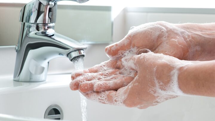 Rửa tay sạch sẽ giúp phòng ngừa lây nhiễm giun sán từ chó