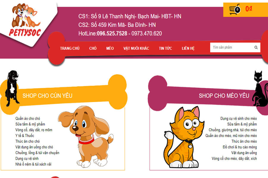 Shop Bán Chó Mèo Hà Nội PettySoc shop bán chó mèo hà nội
