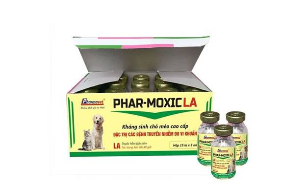 Phar-Moxicla: Kháng sinh cao cấp cho chó mèo, đặc trị các bệnh truyền nhiễm do vi khuẩn.