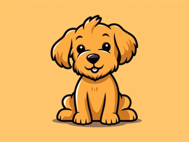 Poodle dễ thương như một tác phẩm nghệ thuật số