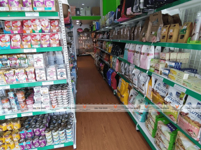 Thiết kế shop đồ ăn cho chó mèo