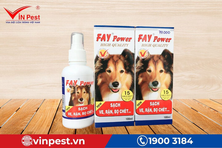 Thuốc diệt ve chó hiệu quả Fay Power dạng xịt