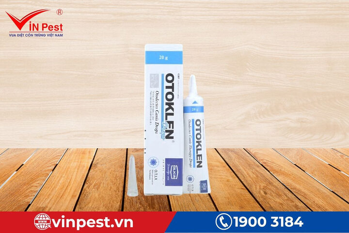 Thuốc diệt ve chó hiệu quả Otoklen Alkin 20ml cho tai