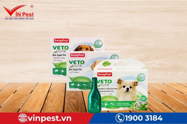 Thuốc nhỏ gáy diệt ve chó hiệu quả cho thú cưng