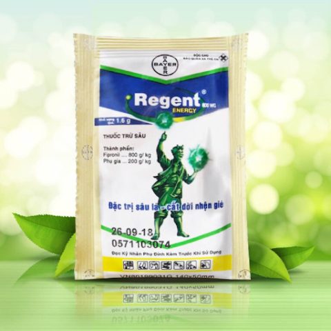 Thuốc Regent diệt ve chó dạng gói và chai, sản phẩm của Bayer