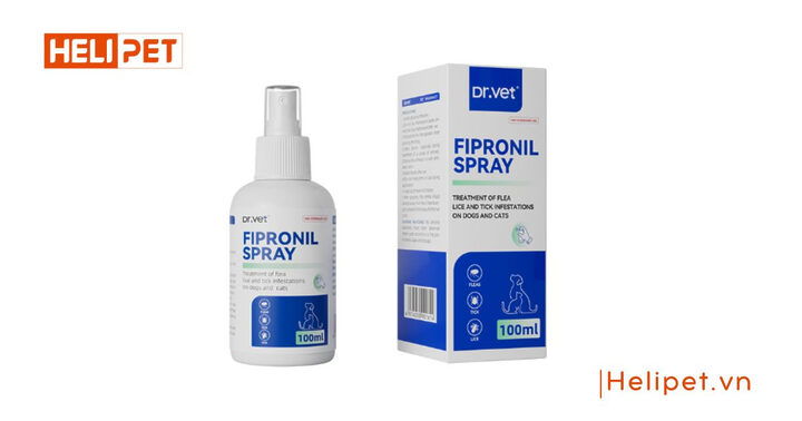 Thuốc xịt trị ve, rận cho chó mèo FIPRONIL