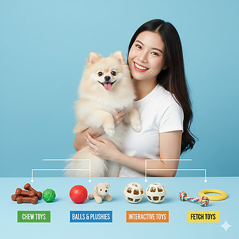 Tổng hợp các loại đồ chơi cho chó Phốc Sóc phổ biến
