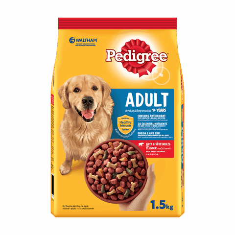 Thức Ăn Cho Chó Pedigree 3kg Vị Bò Rau Củ Toàn Diện