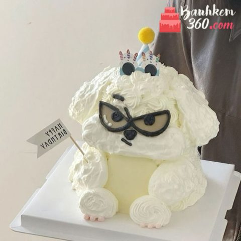 Bánh Kem Hình Con Chó Dễ Thương Cho Tiệc Sinh Nhật Trẻ Em Tuyệt Vời Cách trang trí bánh kem hình con chó sáng tạo