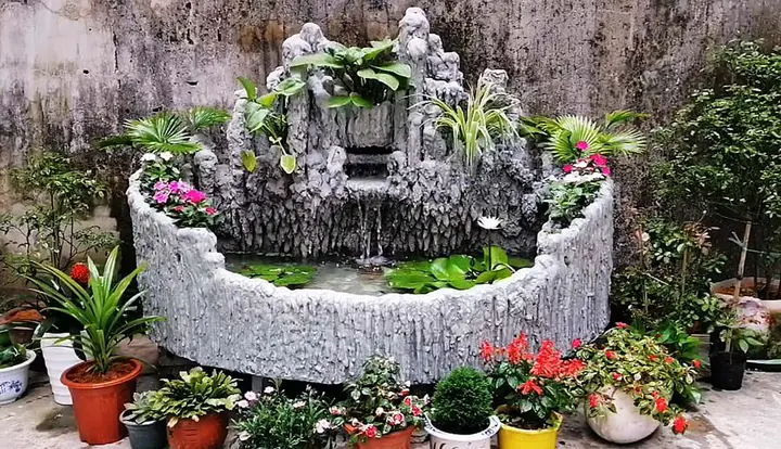 bể xi măng nuôi cá cảnh bể xi măng nuôi cá cảnh