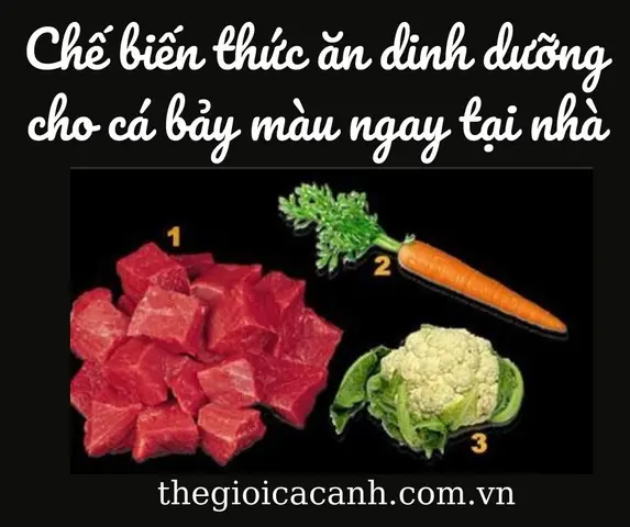 cho cá bảy màu ăn tôm