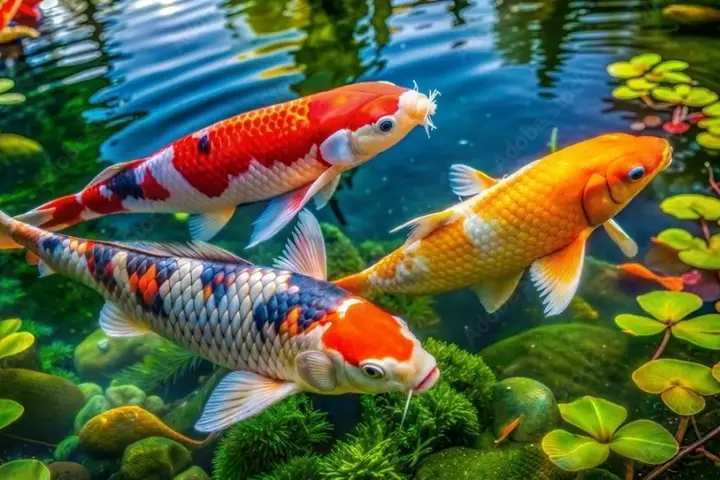 hình nền 3d cá koi hình nền 3d cá koi