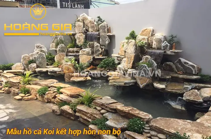 mẫu hồ cá koi ngoài trời mẫu hồ cá koi ngoài trời