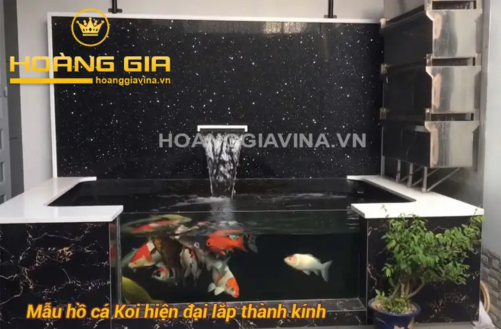 mẫu hồ cá koi ngoài trời mẫu hồ cá koi ngoài trời