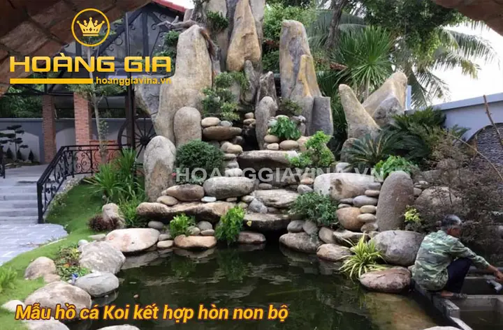 mẫu hồ cá koi ngoài trời mẫu hồ cá koi ngoài trời