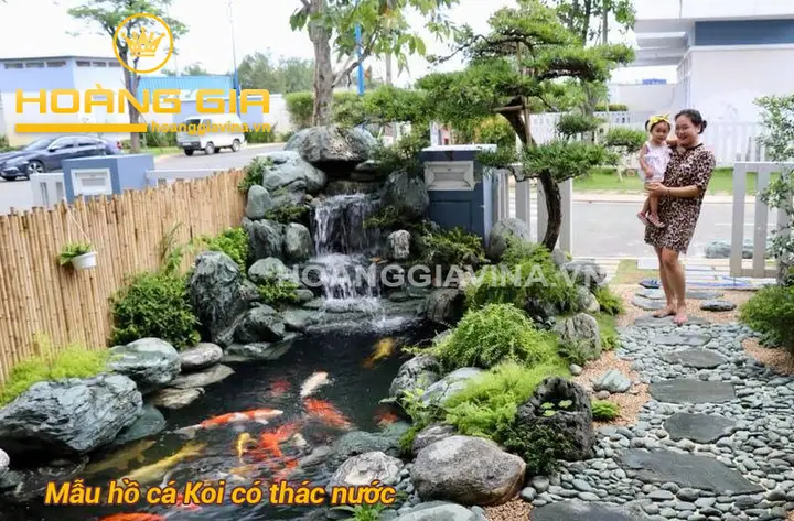 mẫu hồ cá koi ngoài trời mẫu hồ cá koi ngoài trời