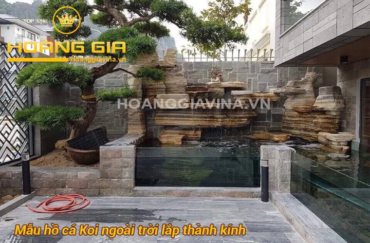 mẫu hồ cá koi ngoài trời mẫu hồ cá koi ngoài trời