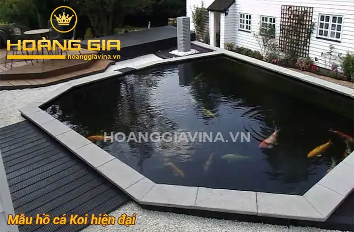 mẫu hồ cá koi ngoài trời mẫu hồ cá koi ngoài trời
