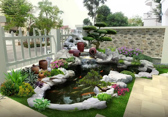 thi công hồ cá koi thi công hồ cá koi