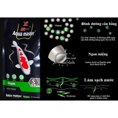 thức ăn cá koi aqua master thức ăn cá koi aqua master