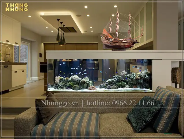 thuyền trang trí bể cá thuyền trang trí bể cá