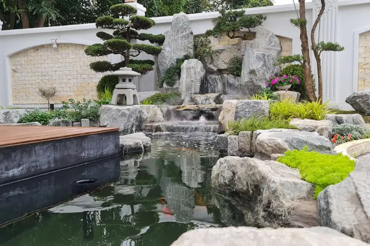 tiểu cảnh hồ cá mini tiểu cảnh hồ cá mini