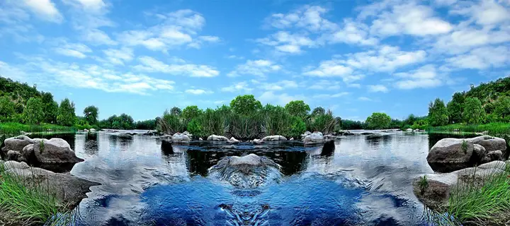 tranh 3d hồ cá