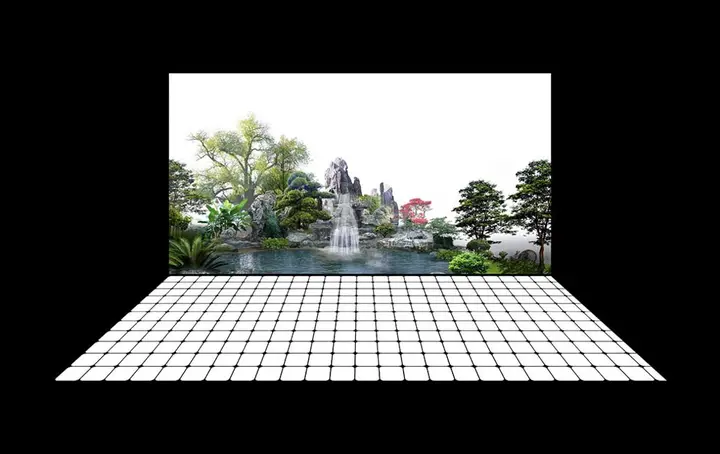 tranh 3d hồ cá