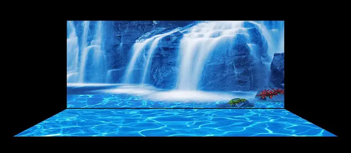 tranh 3d hồ cá