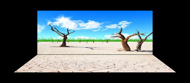 tranh 3d hồ cá