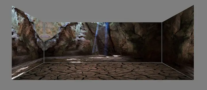 tranh 3d hồ cá