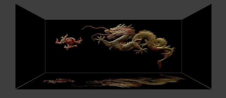 tranh 3d hồ cá