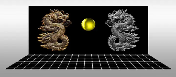 tranh 3d hồ cá