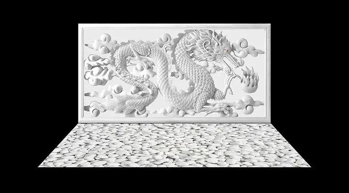 tranh 3d hồ cá