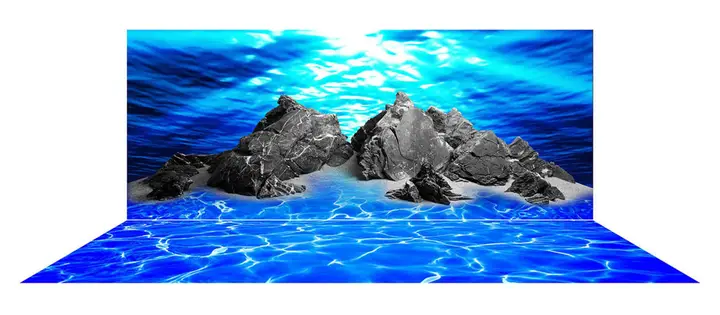 tranh 3d hồ cá