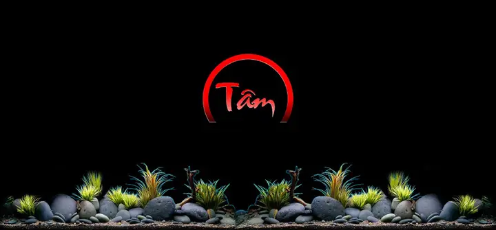 tranh 3d hồ cá