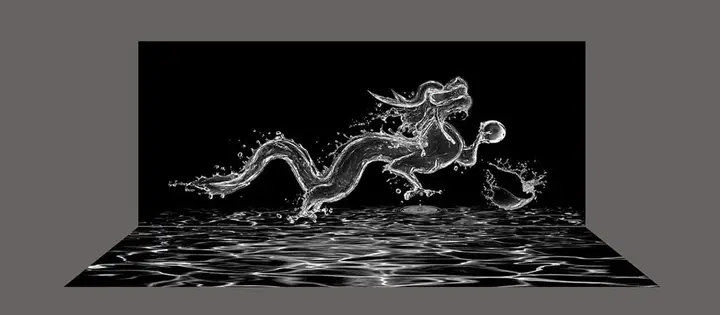 tranh 3d hồ cá
