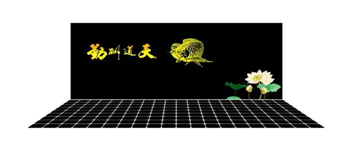 tranh 3d hồ cá